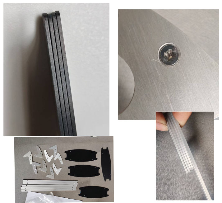  Aluminum parts.