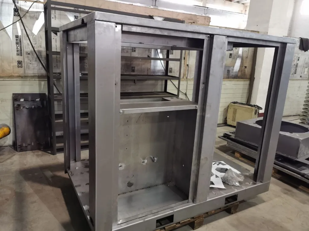 Custom laser-cut metal plate part with precision holes for industrial application