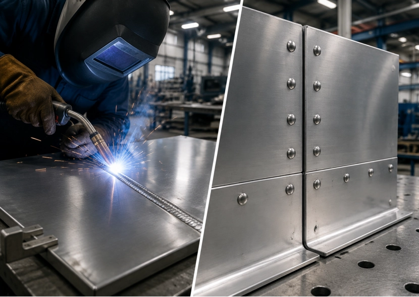 Welding vs riveting sheet metal joining method comparison