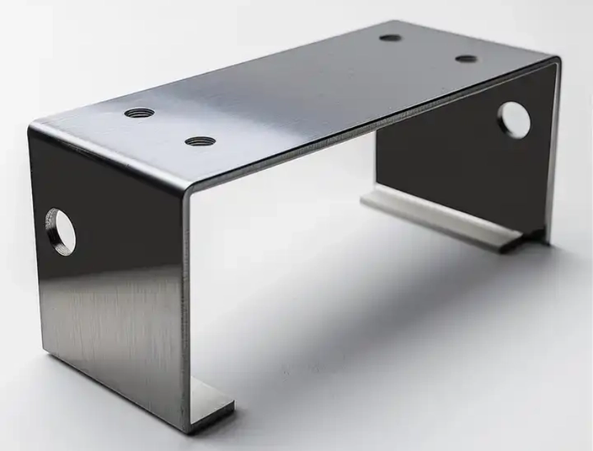 Powder coating metal part