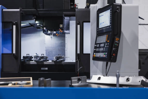 CNC machine operating